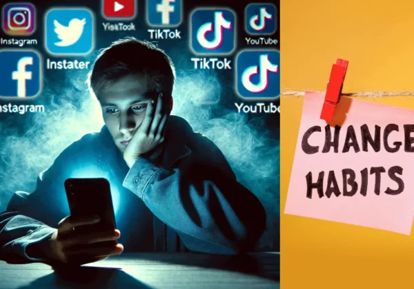 Person scrolling through Instagram Reels late at night