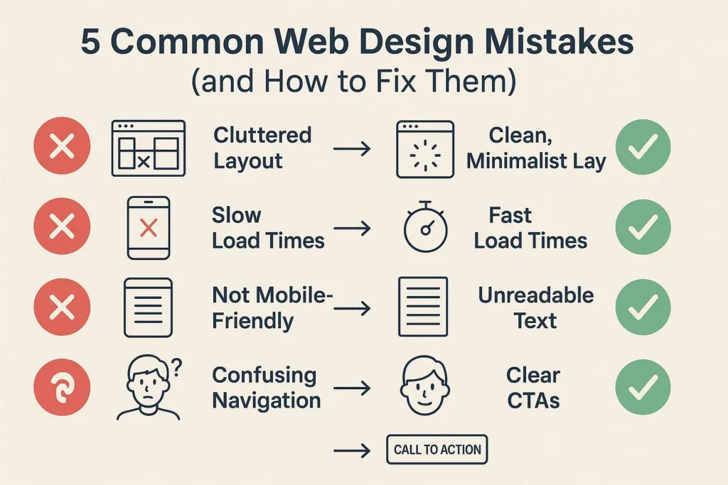 5 Common Web Design Mistakes (and How to Fix Them) | Avoid Costly Errors